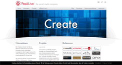 Desktop Screenshot of peaklive.de